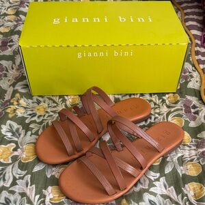 Gianni Bini Tan Strappy Sandals